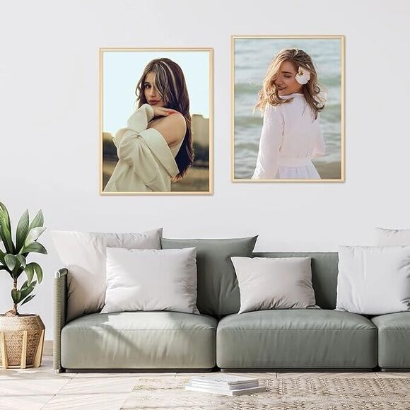 Anozie 16x24 Picture Frame Gold, 16 x 24 Picture Frames with HD Plexiglass2 Pack - Picture 4 of 5